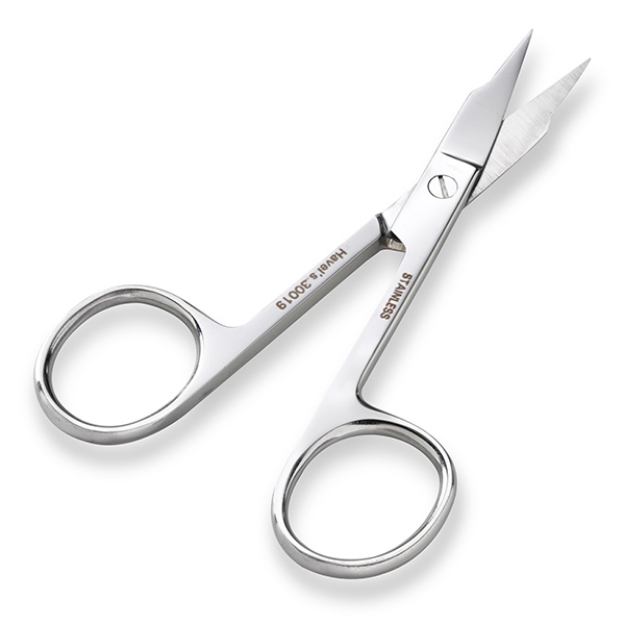 Picture of 3 1/2" HARDANGER EMBROIDERY SCISSORS - CURVED TIP